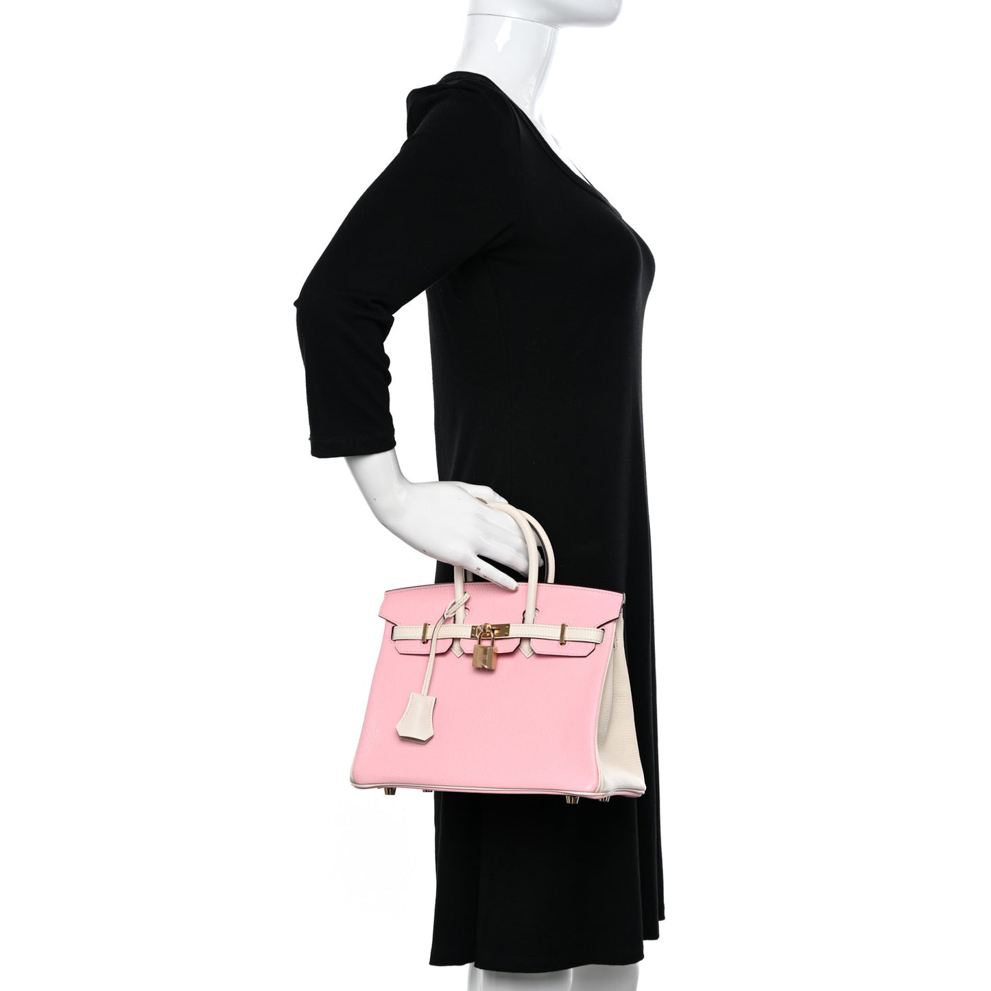 Chevre Mysore Horseshoe Birkin 25 Rose Sakura Nata