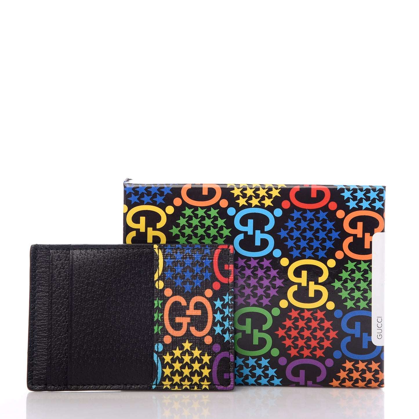 GG Supreme Monogram Psychedelic Card Holder Black