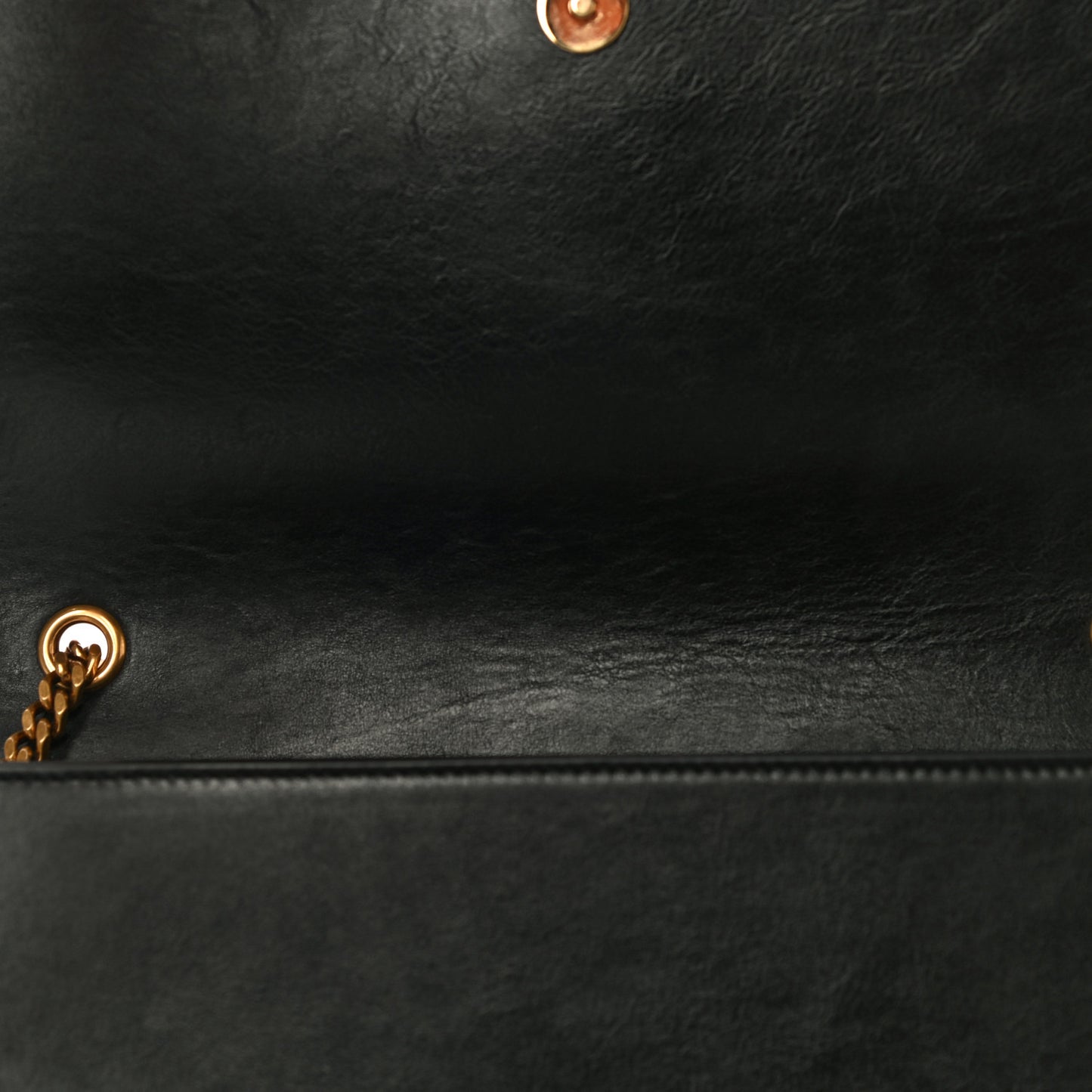 Calfskin Rock Star Patchwork Medium Monogram Kate Satchel Black