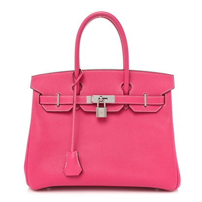 Hermes Epsom Candy Birkin 30 Rose Tyrien Rubis 1 of 12