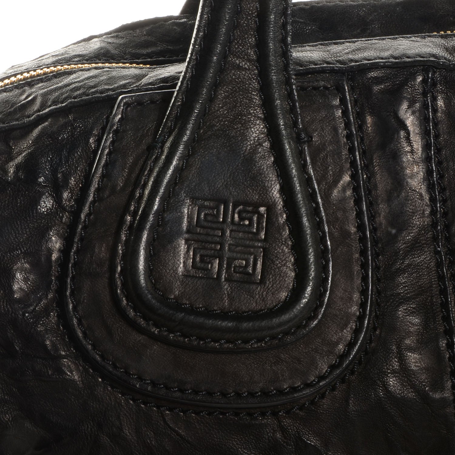 Givenchy Wrinkled Lambskin Medium Nightingale Black 8 of 10