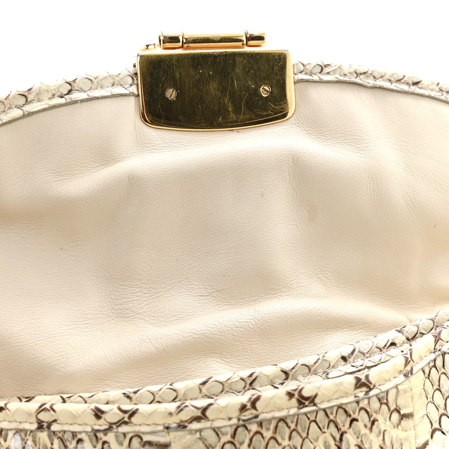 Miu Miu Snakeskin Small Matelasse Coffer Hobo Beige 19 of 19