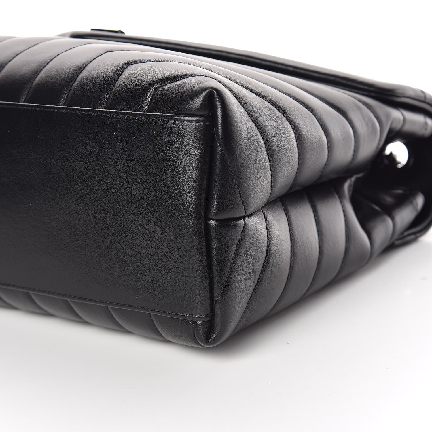 Saint Laurent Calfskin Y Quilted Monogram Medium Loulou Chain Satchel Black 10 of 10