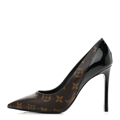 Louis Vuitton Monogram Cherie Pumps 38 Black 1 of 10