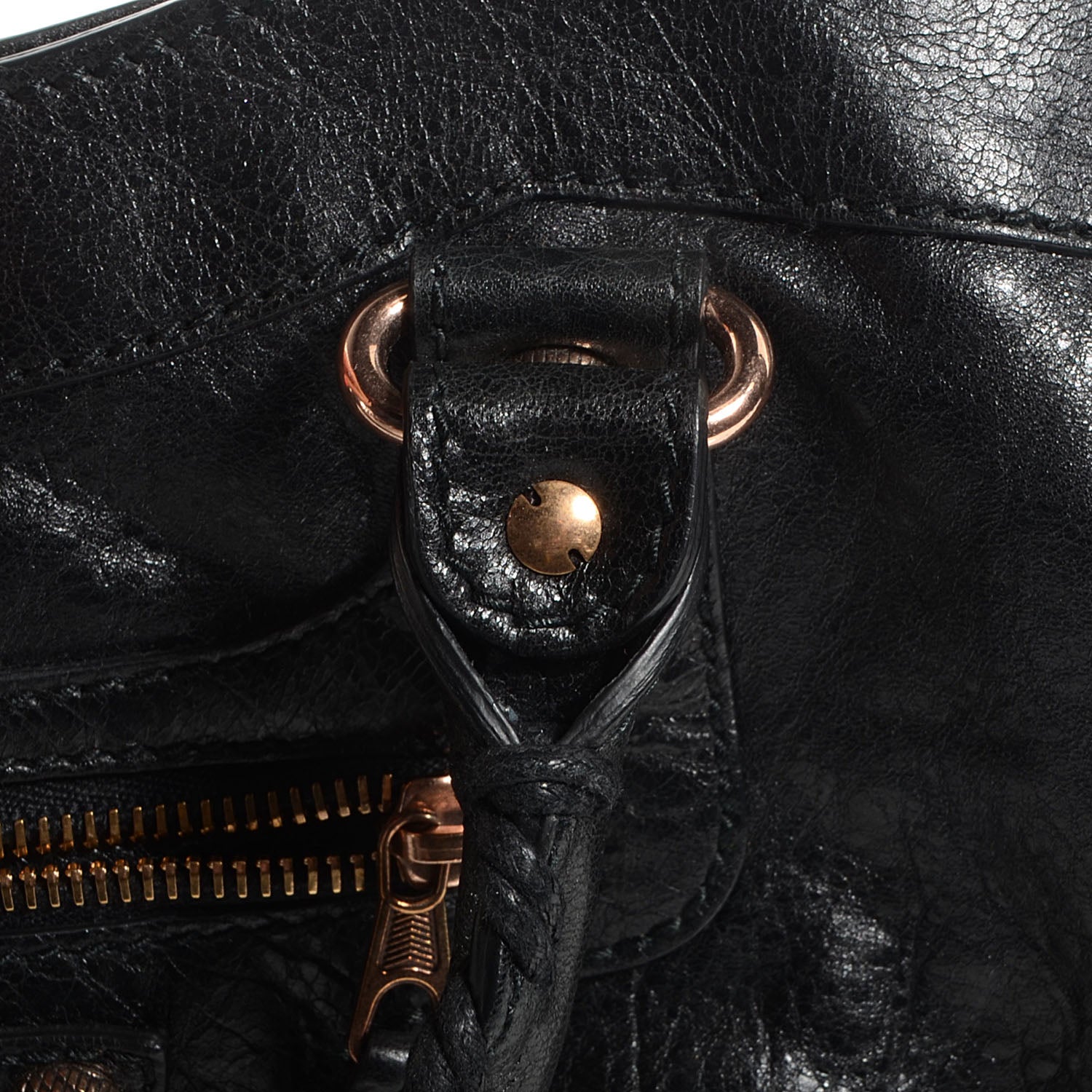 Balenciaga Agneau Giant 12 Rose Gold Hardware Town Black 3 of 11