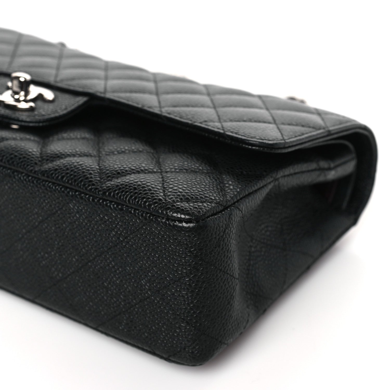 Chanel Caviar Quilted Medium Double Flap Black 9 of 10