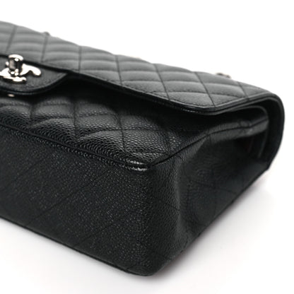 Chanel Caviar Quilted Medium Double Flap Black 9 of 10