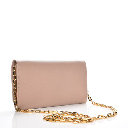 Prada Saffiano Metal Large Chain Wallet Cammeo 3 of 8