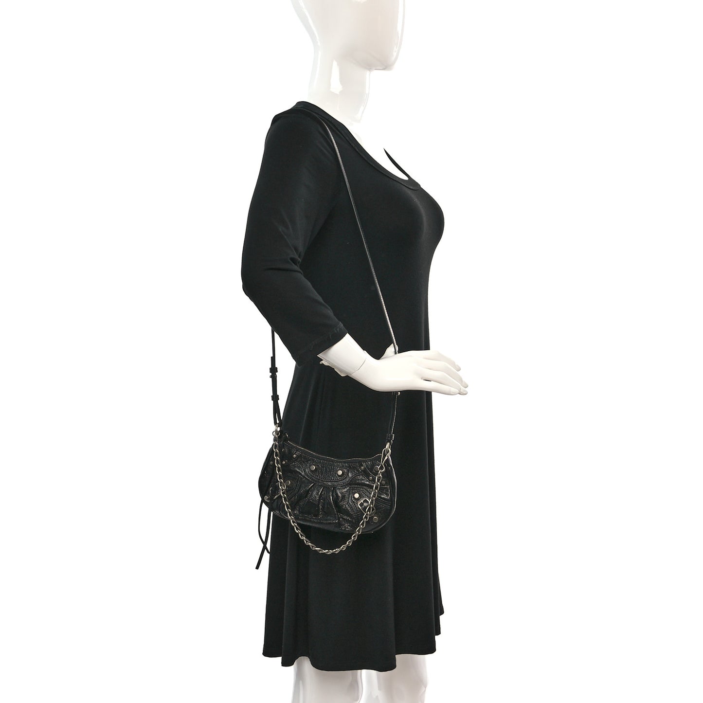 Agneau Arena Le Cagole Mini Purse With Chain Black