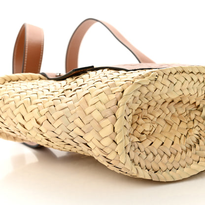 Loewe Raffia Small Basket Tote Bag Natural Tan 9 of 10