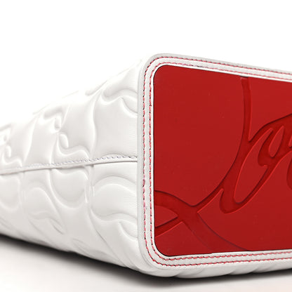 Christian Louboutin Nappa Embossed Small East West Cabata Tote White 10 of 12