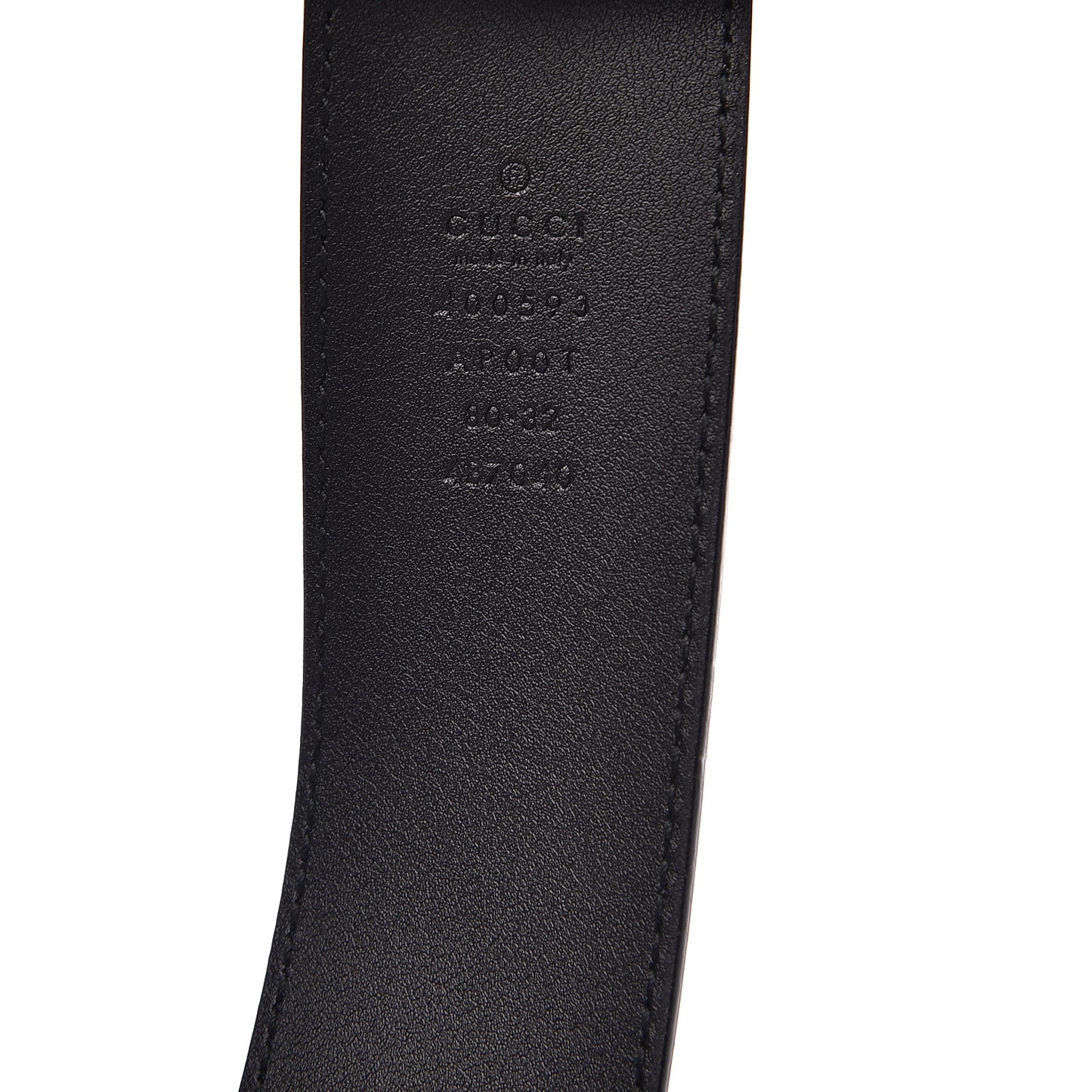 Calfskin Double G 40mm Belt 80 32 Black