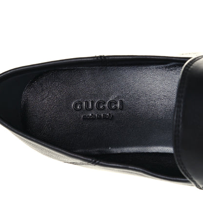 Gucci Lambskin Womens Brixton Horsebit Loafers 37 Black 9 of 11