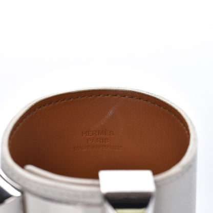 Hermes Epsom Collier de Chien CDC Bracelet S White 5 of 10