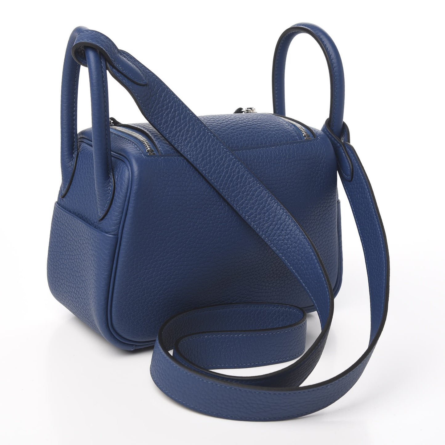 Taurillon Clemence Mini Lindy 20 Deep Bleu