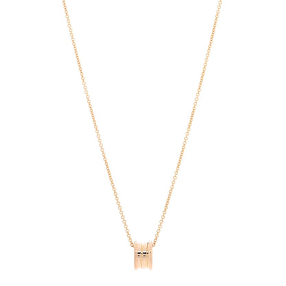 Bulgari 18K Rose Gold B.Zero1 Pendant Necklace 1 of 5