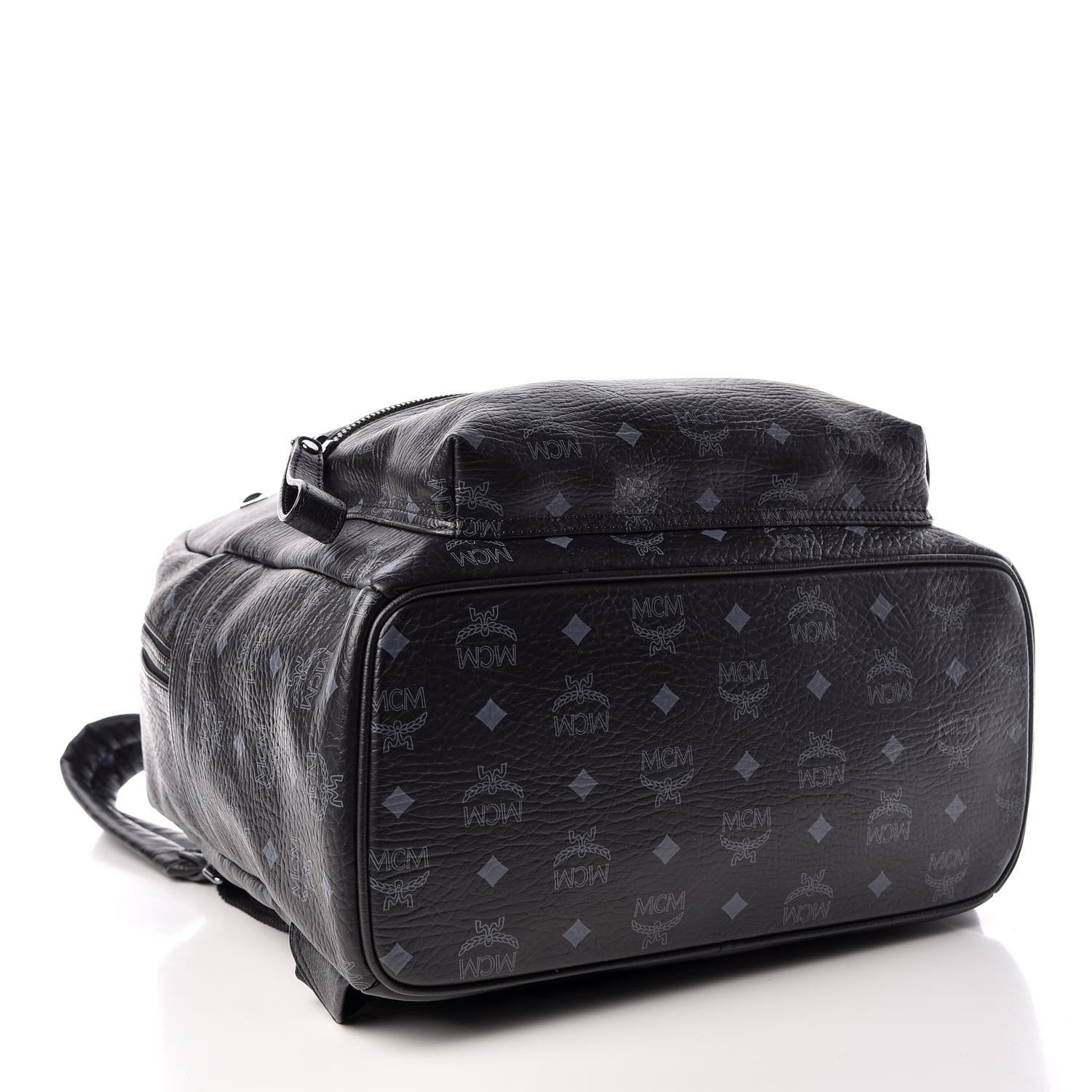 MCM Visetos Medium Sprinkle Stud Stark Backpack Black 4 of 10
