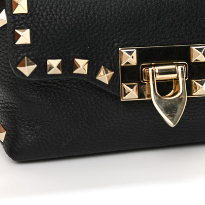 Valentino Garavani Pebbled Calfskin Mini Rockstud Crossbody Bag Black 11 of 11
