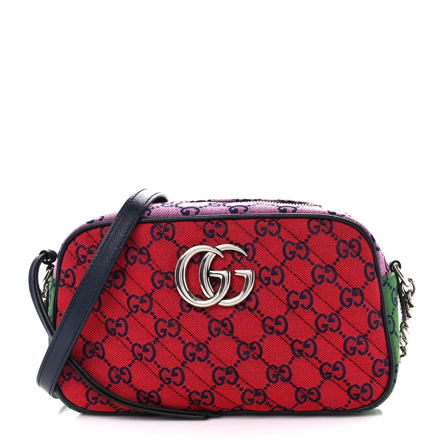 Monogram Multicolor Matelasse Diagonal Small GG Marmont Chain Shoulder Bag Red Blue Yellow Green Pink