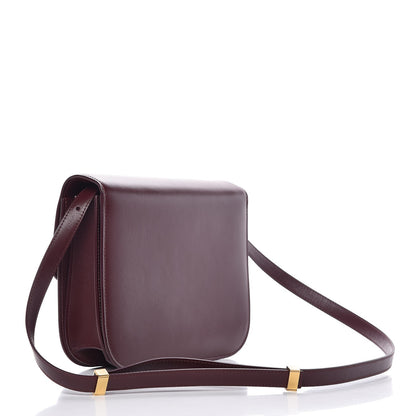 Celine Box Calfskin Medium Classic Box Flap Bag Burgundy 3 of 10