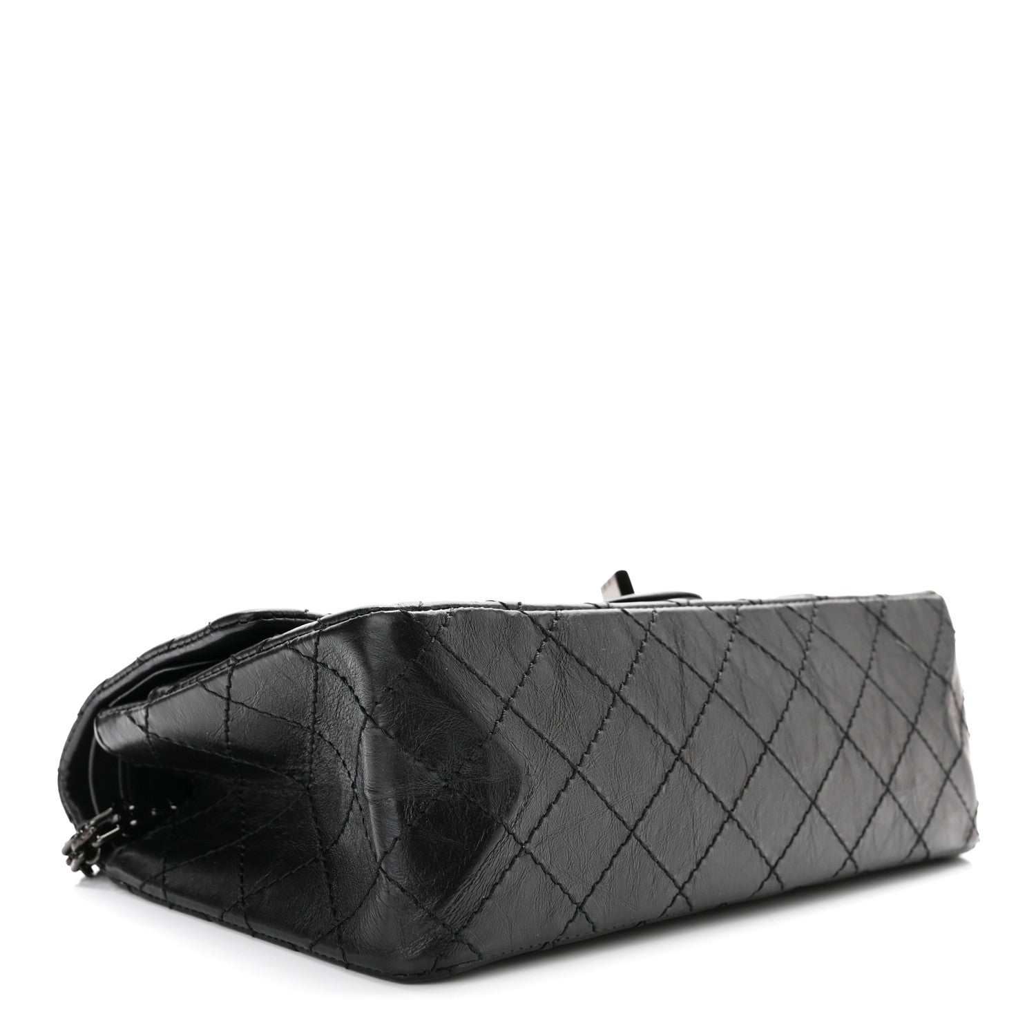 Chanel Aged Calfskin Quilted 2.55 Reissue 225 Flap So Black 4 of 11