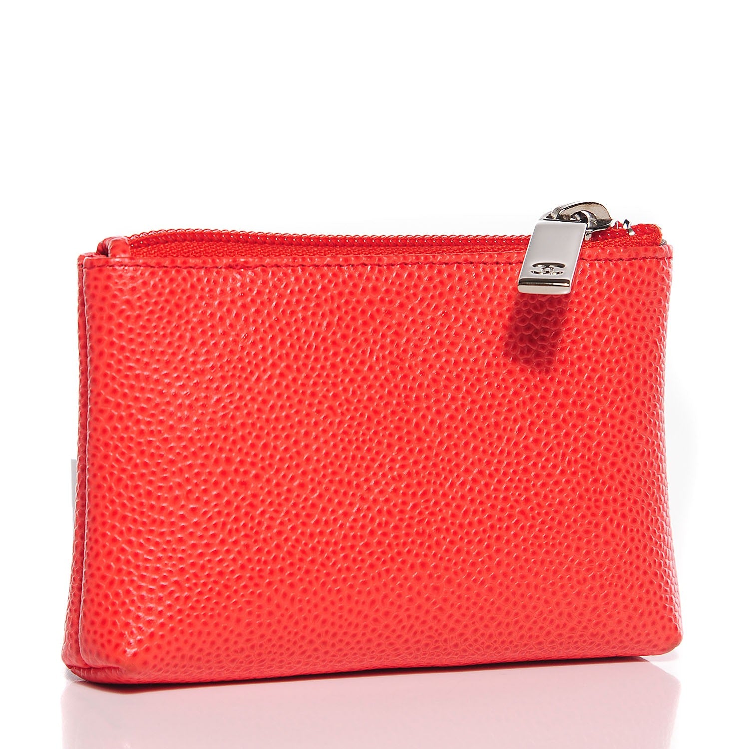 Chanel Caviar Timeless CC Coin Purse Case Light Red 3 of 8