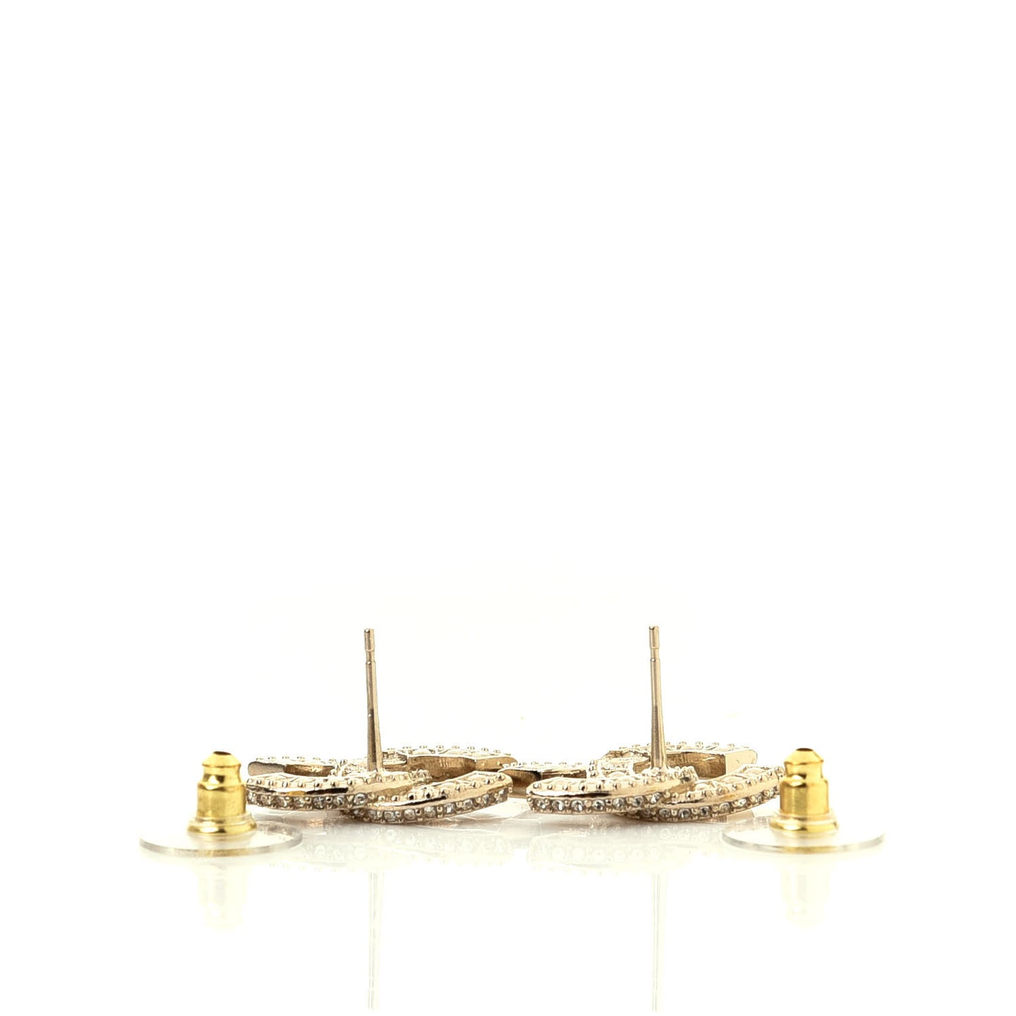 Crystal CC Earrings Gold