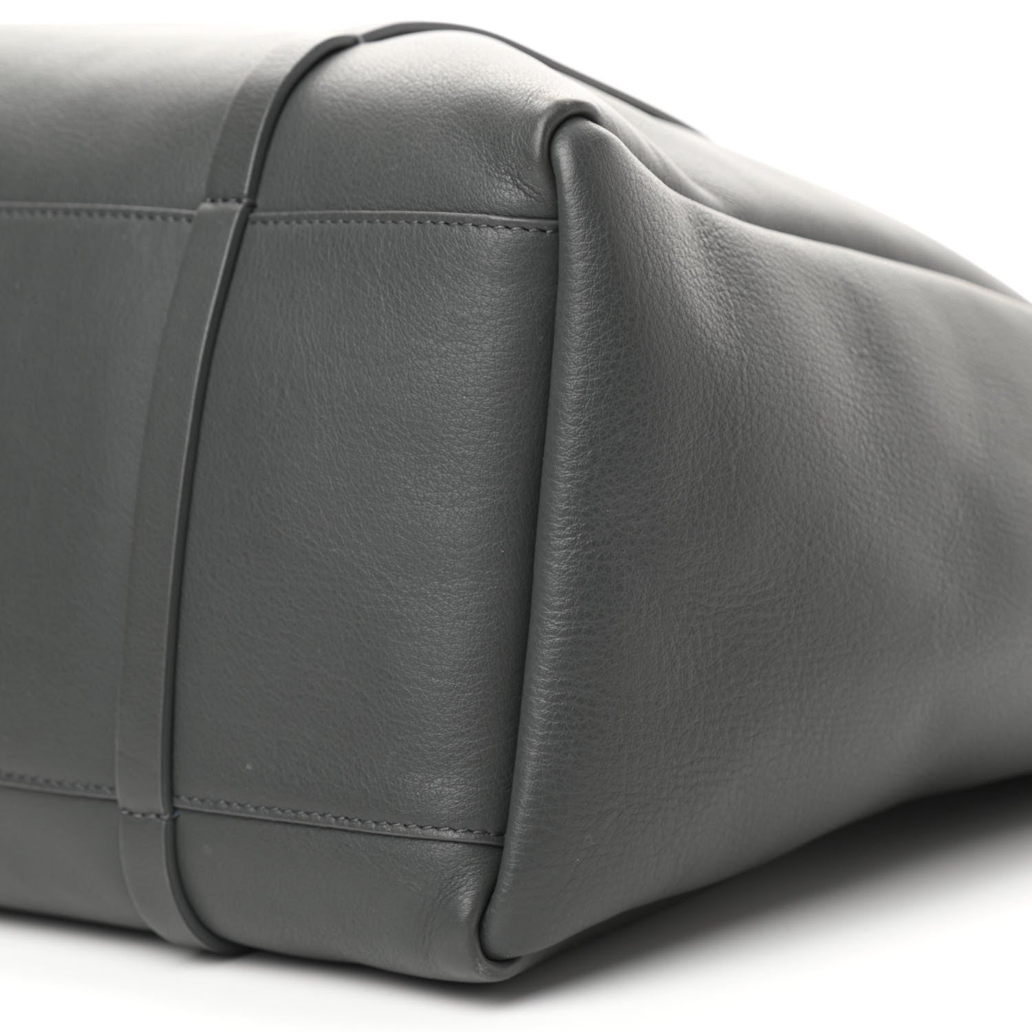 Balenciaga Veau Baltimore Double Sided Medium Everyday Tote Gris Fossile Bleu Turquoise 11 of 12
