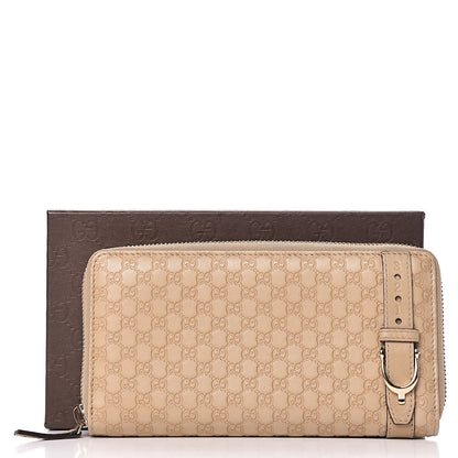 Gucci Microguccissima Nice Zip Around Wallet Cream 9 of 9