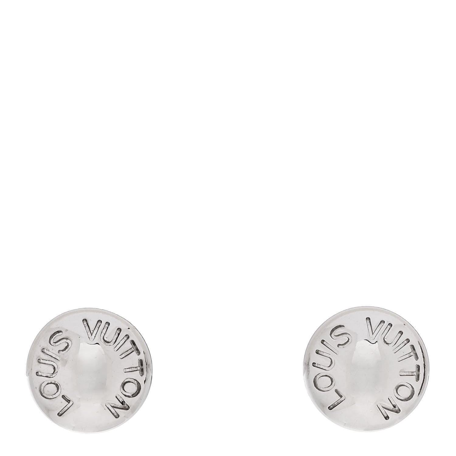 Louis Vuitton 18K White Gold Clous Ear Studs Earrings 1 of 4