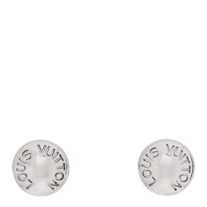 Louis Vuitton 18K White Gold Clous Ear Studs Earrings 1 of 4