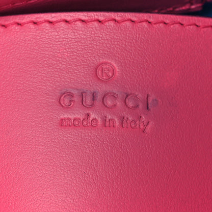 Gucci Calfskin GG Tennis Embossed Mini Tote Bag Modern Fuchsia Modern Blue 6 of 10