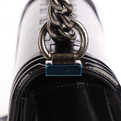 Chanel Glazed Calfskin Medium Boy Flap Black 6 of 9