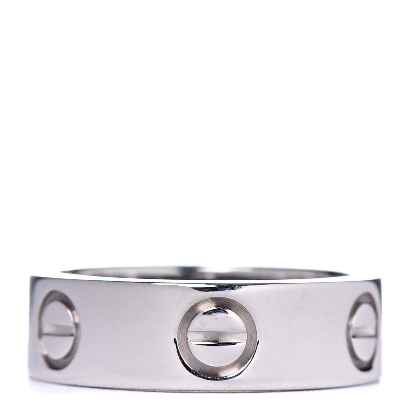 18K White Gold 5.5mm LOVE Ring 48 4.5