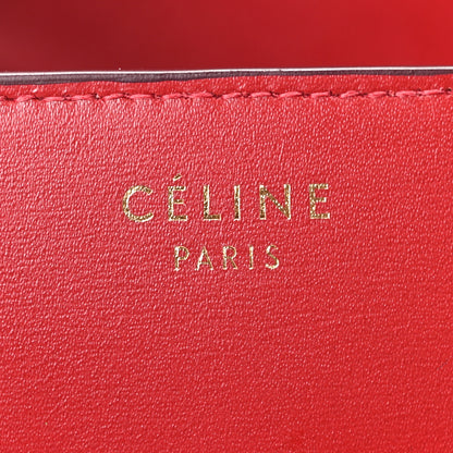 Celine Smooth Calfskin Small Classic Box Flap Bag Red 5 of 9