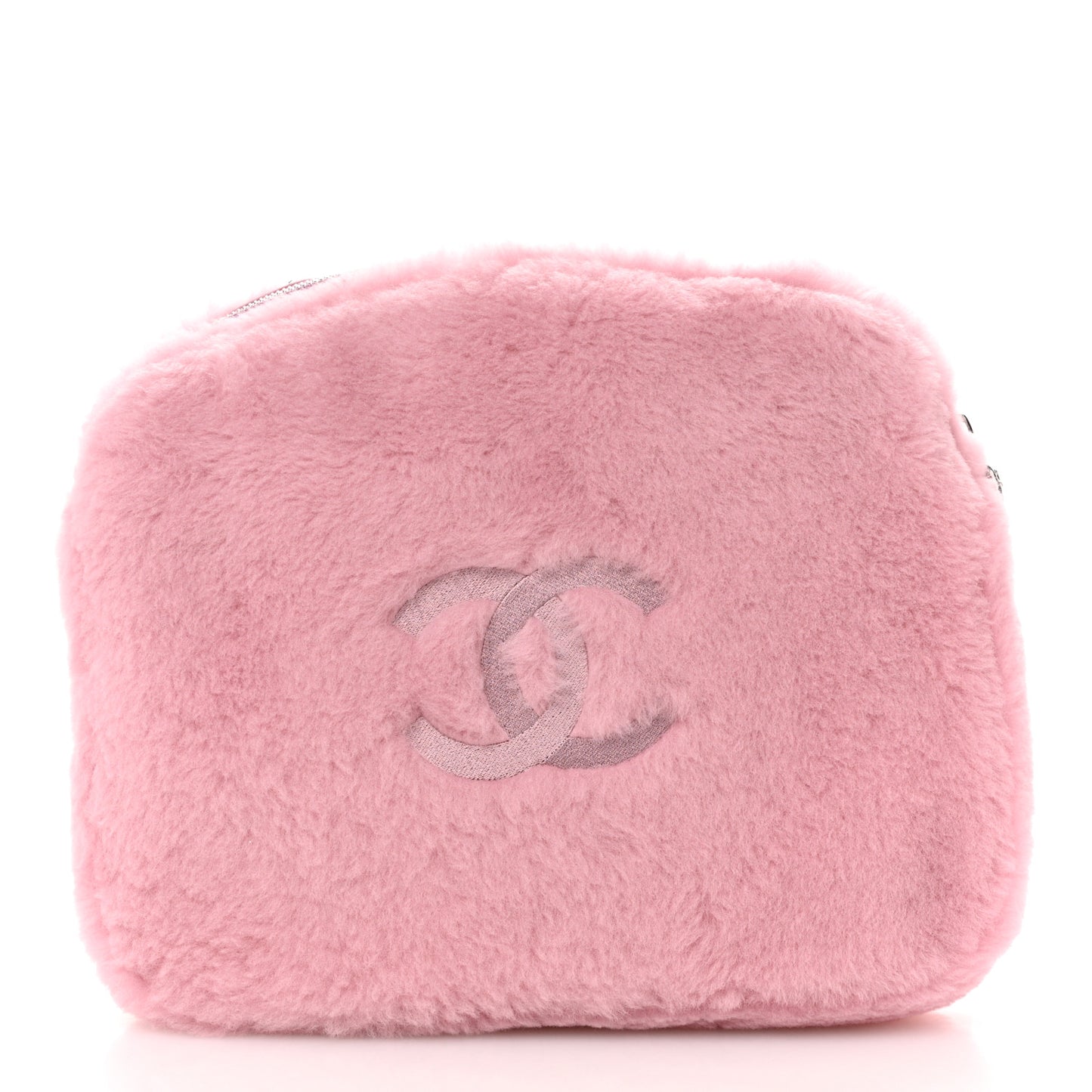 Shearling CC Flat Mules 37 Pink