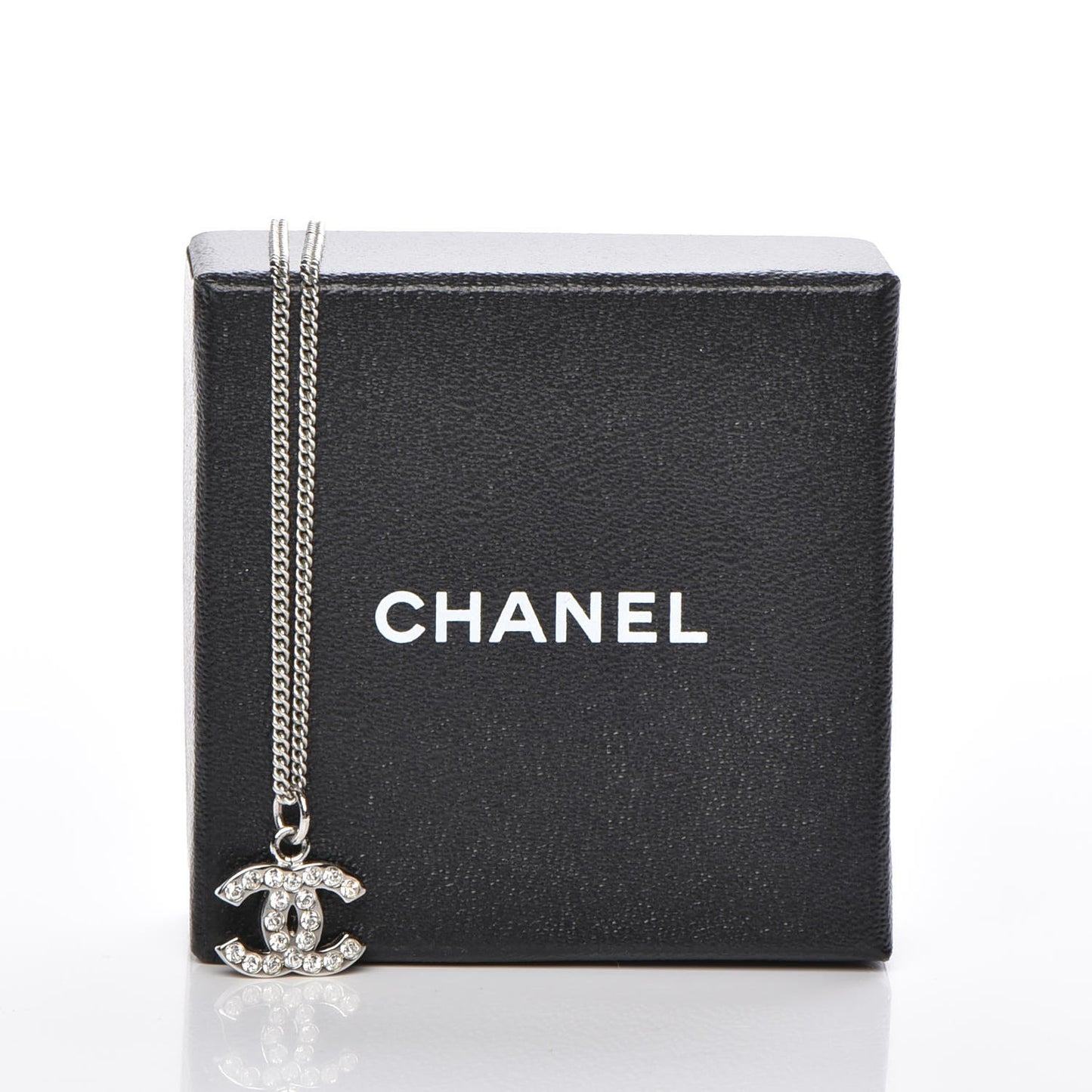 Crystal Timeless CC Necklace Silver