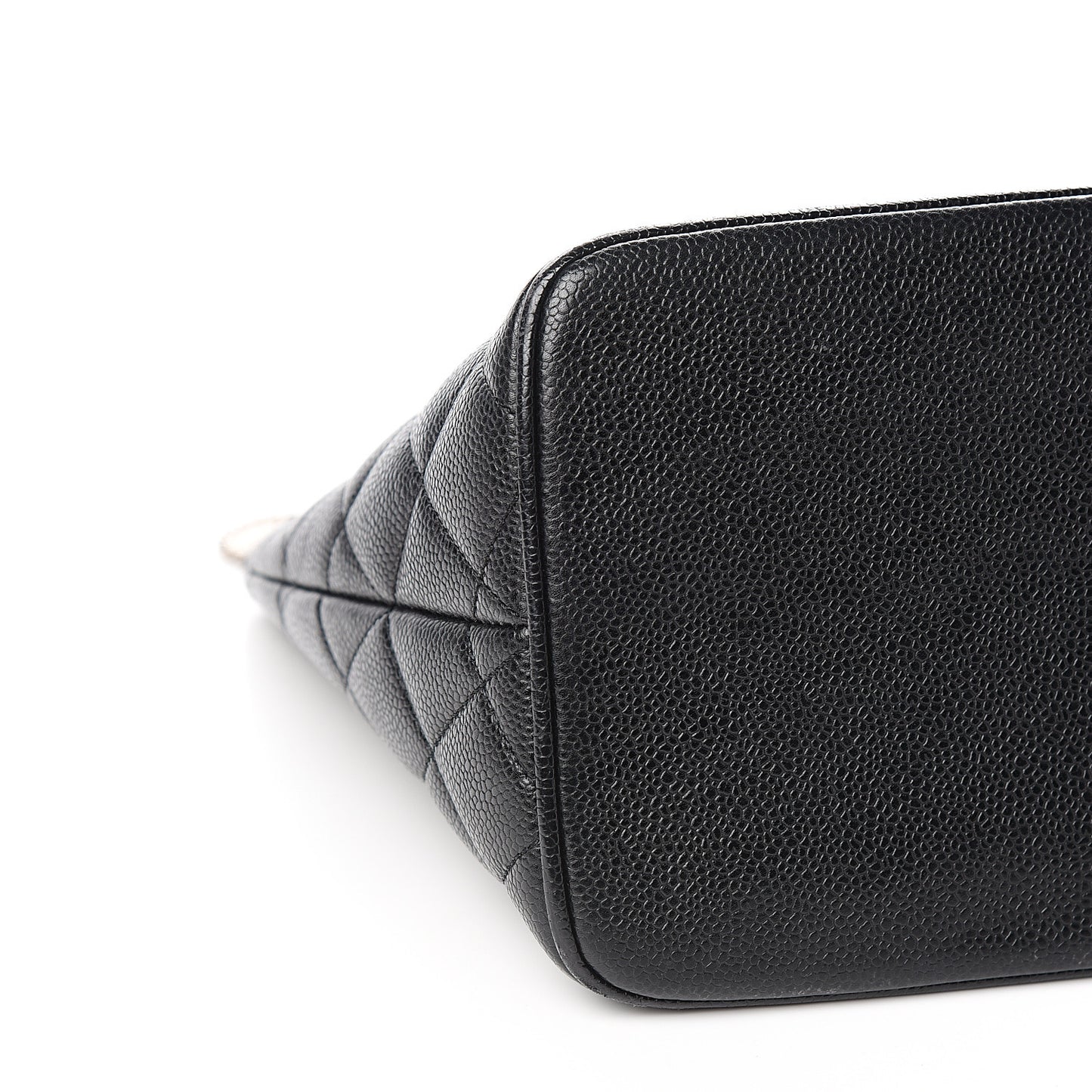Caviar Quilted Medallion Tote Black