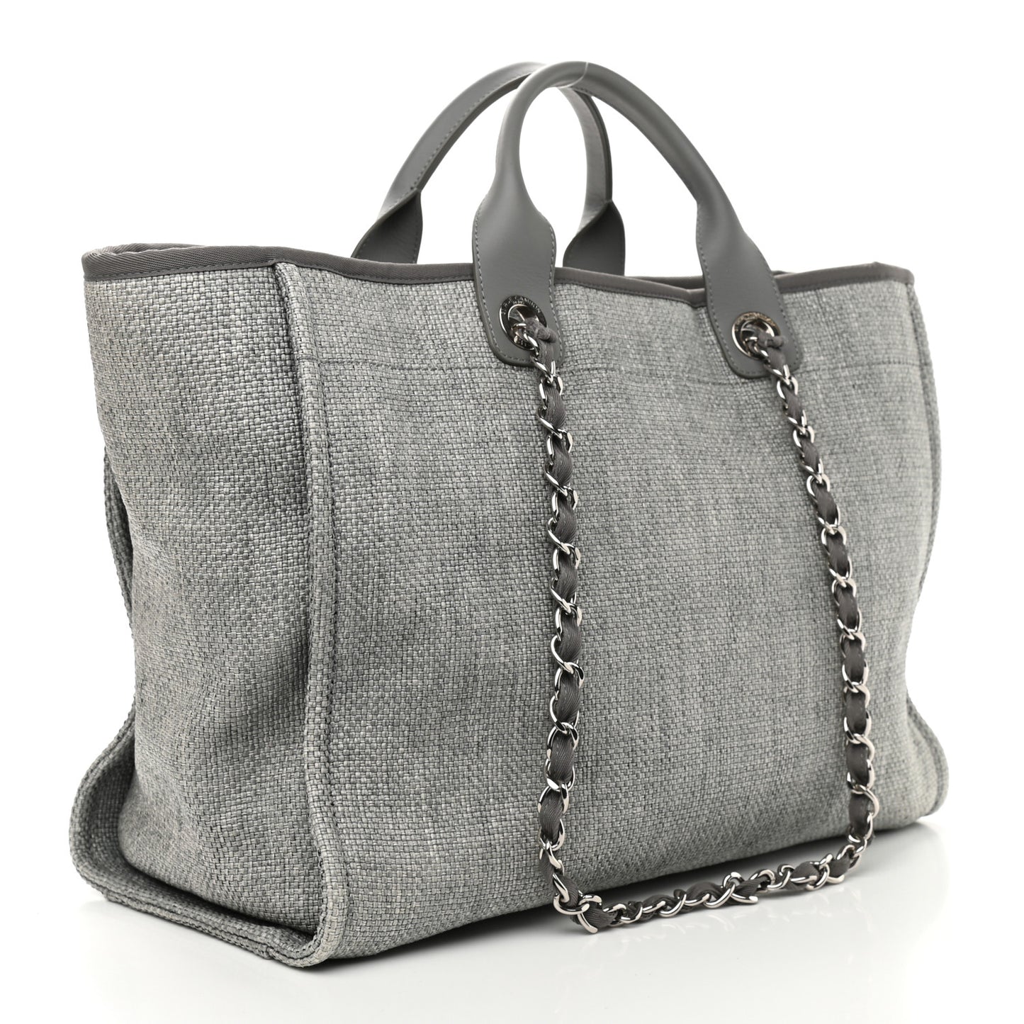 Canvas Large Deauville Tote Grey