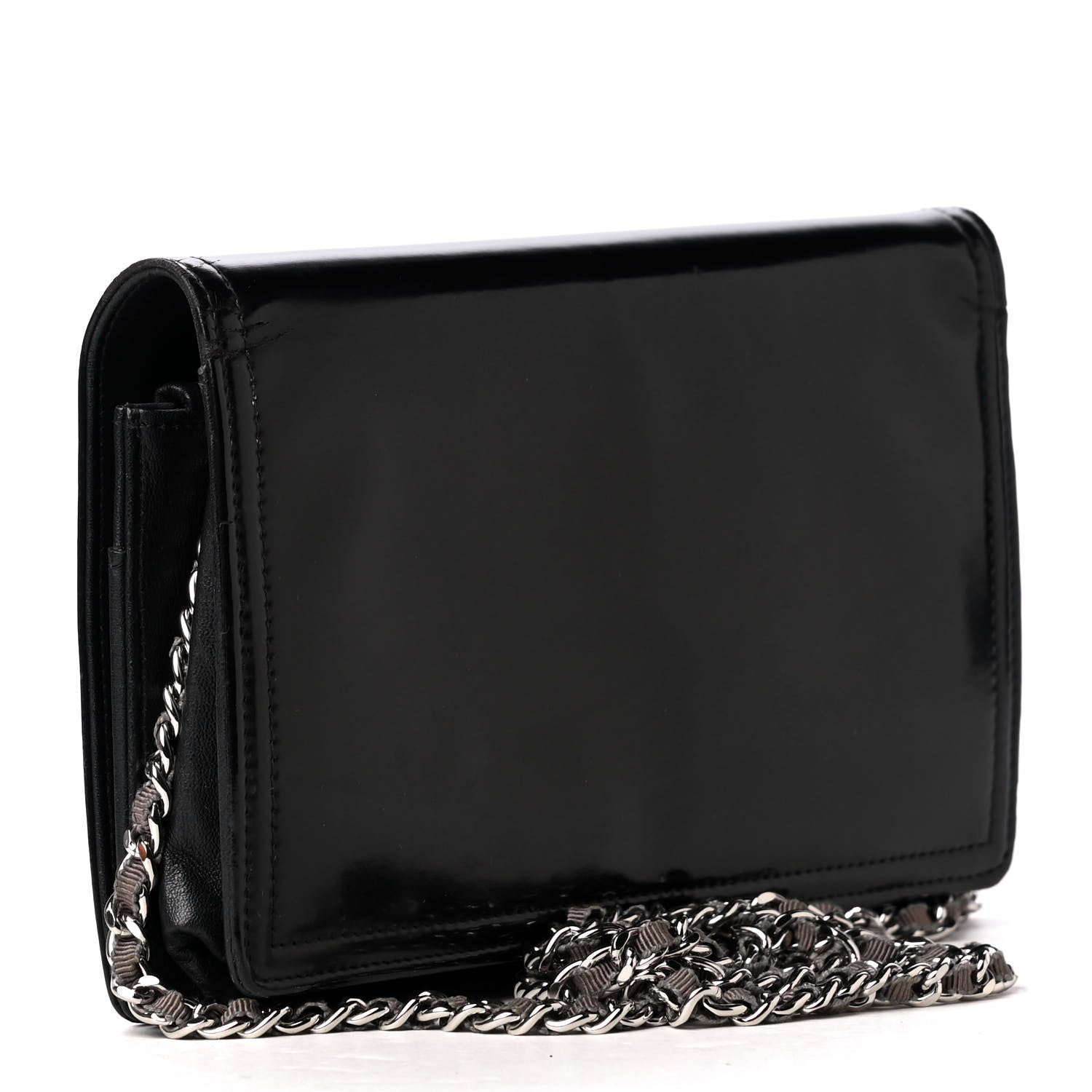 Chanel Vinyl Lipstick Wallet On Chain WOC Black 3 of 6