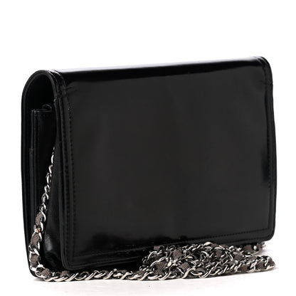 Chanel Vinyl Lipstick Wallet On Chain WOC Black 3 of 6