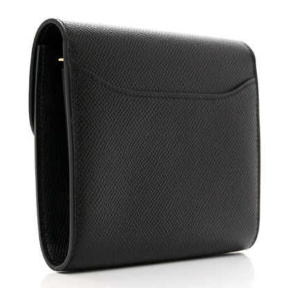 Hermes Epsom Constance Compact Passant Wallet Black 3 of 7