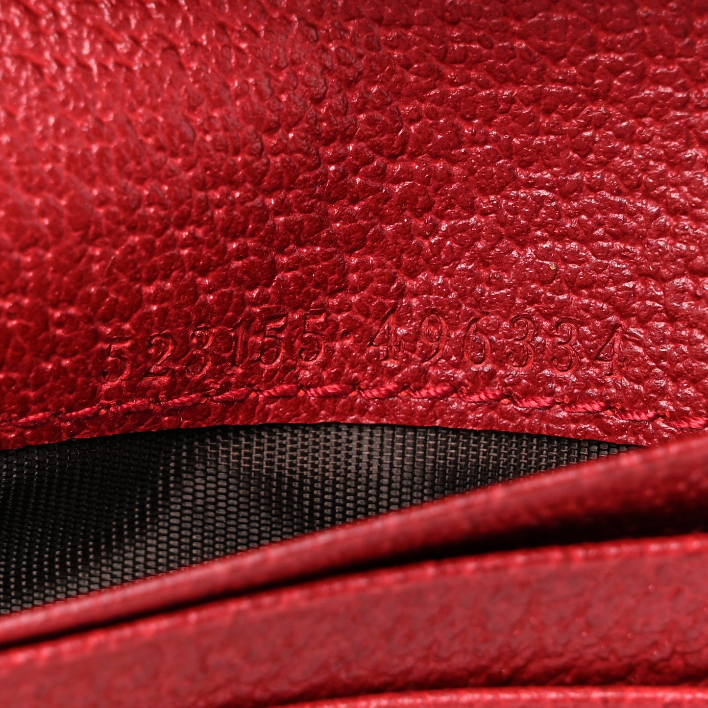 GG Supreme Monogram Flora Web Ophidia Card Case Red