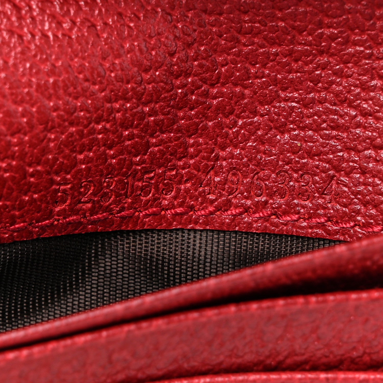 Gucci GG Supreme Monogram Flora Web Ophidia Card Case Red 8 of 11