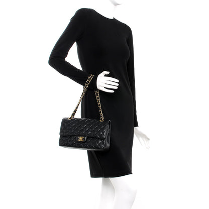Chanel Caviar Quilted Medium Double Flap Black 3 of 10