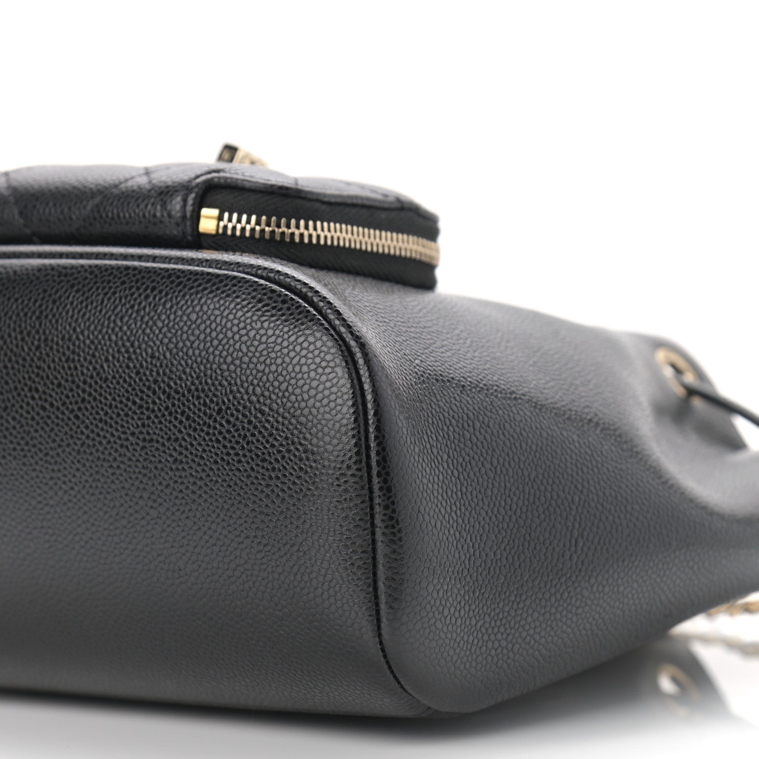 Chanel Caviar Quilted CC Pocket Bucket Bag Black 10 of 11