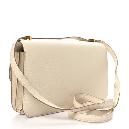 Hermes Epsom Horseshoe Constance Elan 25 Craie 3 of 11