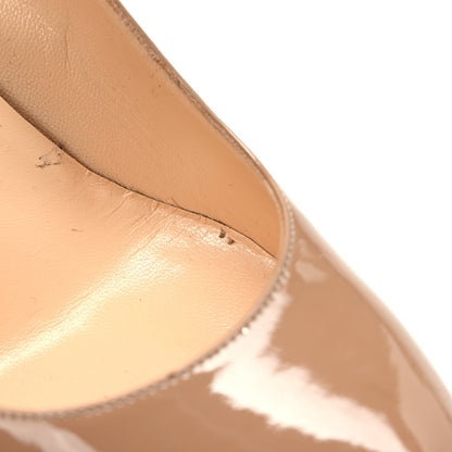 Christian Louboutin Patent Ron Ron Zeppa 80 Wedges 41 Nude 8 of 8