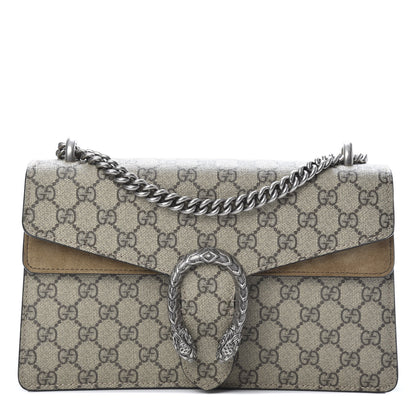 Gucci GG Supreme Monogram Small Dionysus Shoulder Bag Taupe 1 of 13