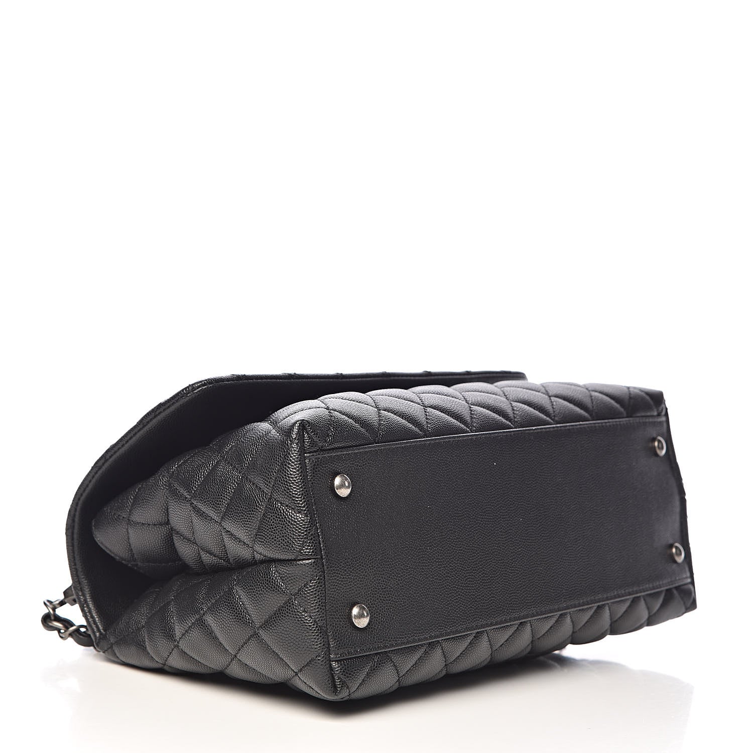 Chanel Caviar Quilted Small Coco Handle Flap Black 4 of 11